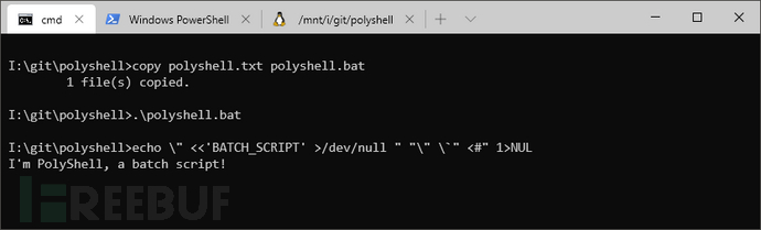 PolyShell：一款适用于Bash、Batch、PowerShell的polyglot
